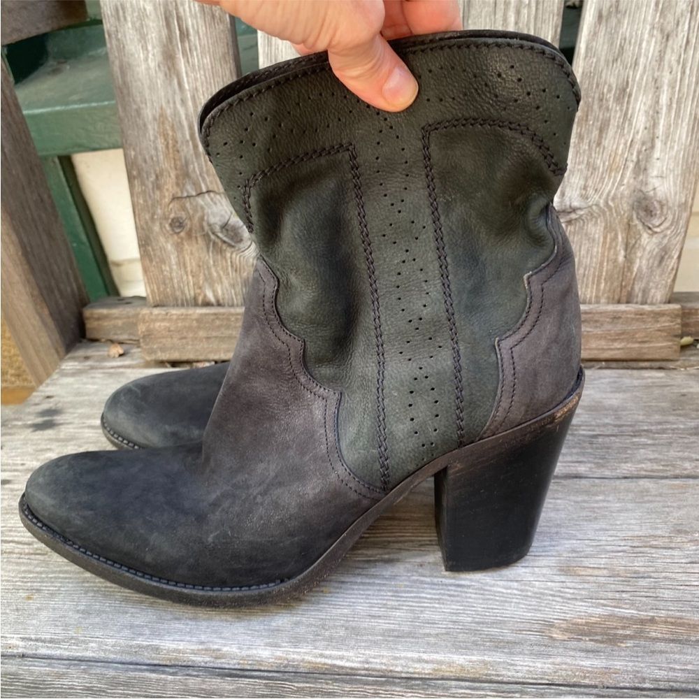 Sartore Women's Black Suede western style Ankle Boots size 7 - Picture 11 of 14